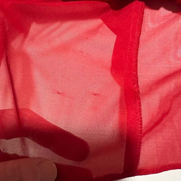 ALEX Evenings Cherry Red Beaded Cowl Neck
Formal Prom Dress Gown Size 4 Petite - Picture 17 of 17